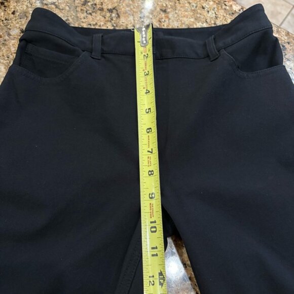 Theory Black Slim Bootcut Pants Size 00 – Workwear Trousers Minimalist Chic - Picture 9 of 10